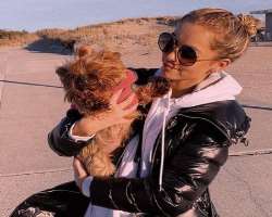Ski has adopted a dog with whom she loves to spend her weekend.